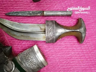  2 خنجر قديمه قرن زراف افريقي اصلي للجادين فقط