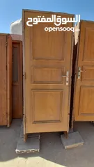  3 ابواب خشب صلد مع الحلق للبيع