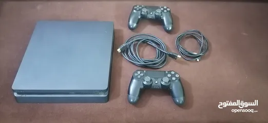 1 بلاستيشن 4 سليم مستعمل.... Ps4 slim