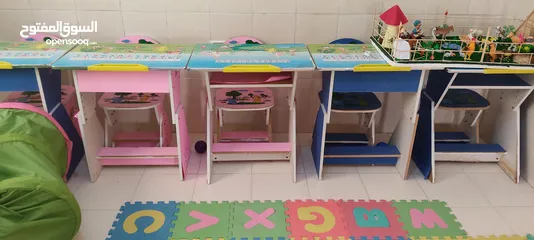 2 مقاعد للدراسة اطفال روضة