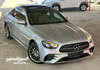  1 مرسيدس E350 AMGkit بحاله الوكاله موديل 2021 ممشى قليل