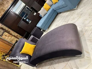  5 طقم كنب full modern كوالتي عالي    مصنوع من أجود أنواع خشب السويد  ، اسفنج ضغط عالي ، قماش شا
