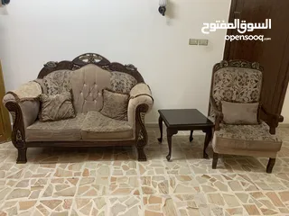  3 طقم كنب عشر مقاعد ثقيل مع معرض تلفزيون مع طاولات