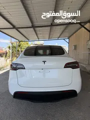  9 Tesla model y long range dual motor 2021  دفع رباعي نظيفة جداً جداً