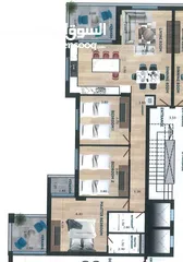  2 شقه 155 متر مربع - 3 غرف -عماره جديده - في ضاحيه الريحان