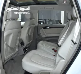  11 Audi Q7 S-Line 4.2L QUATTRO ( 2010 Model ) in White Color GCC Specs