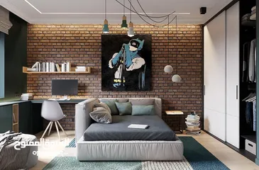  5 تصميم داخلي 3D وإشراف وتنفيذ