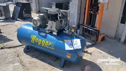  1 كومبريسر ايطالي 750 لتر ورافعة 2 طن فعلي