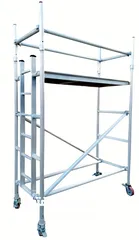  4 Aluminum scaffolding and ladders