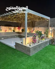  1 نجيلة صناعية لاندسكيب للحدائق والمنازل نجيل ملاعب منديال لونيين متوفر الان