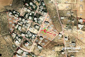  4 للبيع قطعة ارض من اراضي شمال عمان موبص على شارعين امامي وخلفي