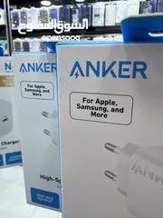  3 Anker Home charger 20w عظمة شحن انكر   الاصلية 20 واط  بتزبط للايفون من ايفون 11 لغاية 16 برو ماكس.