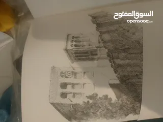  4 رسم بيد الرسم العراقي توراث العراق مع توقيع رسم بيد عن العراق وثقافه