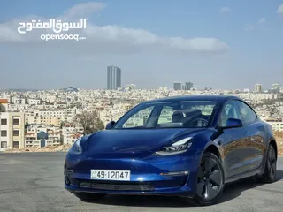  3 TESLA MODEL 3 2022 LONGRANGE DUALMOTOR 550KM جمرك الأسبوع الماضي