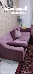  3 طقم كنب مستعمل بحالة جيدة جدا تسعة مقاعد