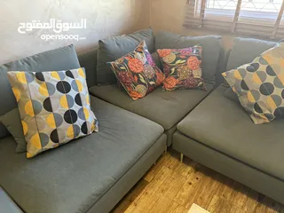  4 ‏IKEA SÖDERHAMN كورنر 8 مقاعد بحاله ممتازه استعمال خفيف