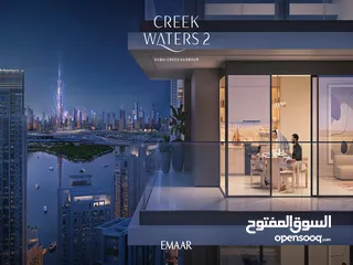  16 شقه جراند فندقيه 3 غرف للبيع قلب ميناء خور إطلالة على برج خليفة وداون تاون تقسيط Dubai Creek Harbour