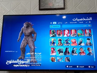  4 بلايستيشن 4 سليم 500 جيجا مع ايد كوبي وحساب فورتنايت