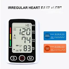  3 جهاز قياس ضغط الدم الناطق بالعربي   شاشة LCD رقمية لعرض واضح وسهل القراءة   دعم النطق باللغة العربية