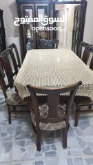  5 غرفة سفرة خشب مستعملة