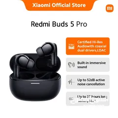  1 جديد شاومي Redmi Buds 5 Pro متوفرة لدى سبيد سيل ستور