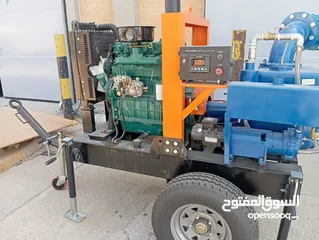  2 للبيع مضخه 6 إنش تعمل بالديزل مع مقطورة جديده New 6” diesel pump with a trailer