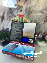  3 ميزان نوت بوك دقه وحساسيه عاليه جدآ  بيوزن لحد  شاشه مضيئه  لوزن  والفضه والاحجار الكريمه
