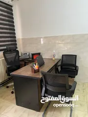  5 مكتب 160*70 مع جانبية وطاولة وسط خشب لامينت مستورد مكفول