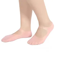  23 جوارب سيليكون للعنايه بالقدم الجوارب المطاطيه طبيه معالجة تششقات القدم جرابات يوجد اشكال متعدده