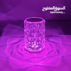  4 مصباح كرستال لمس