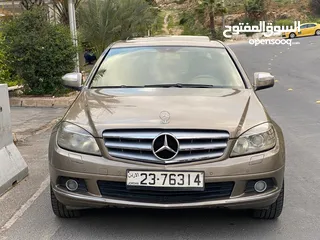  7 مرسيدس c200 2008  فل مع الفتحه     اضافات مميزه فتحه/برادي كهرباء/حساس