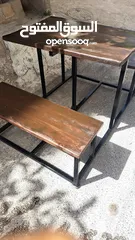  3 طاولة حديقة مع 4 جلسات