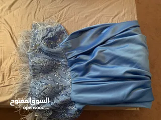  4 فستان سواريه ازرق