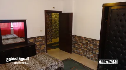  5 شقة مفروشة 2 نوم للايجار في طريق المطار مجاور دوار الشوابكه