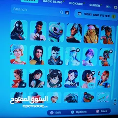  6 حساب فورت نايت / روكت ليق / حساب قوي جداً / السعر قابل للتفاوض