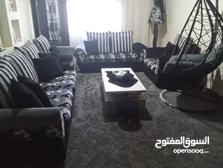  9 طقم كنب لون سكني واسود