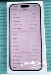  7 iPhone 15 Pro Max 5G 512 GB Natural Titanium Used!