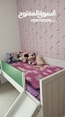  3 سرير اطفال مرتفغ كبير kids beds wiith 2 sljde sides