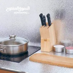  2 جددي مطبخك بأناقة ولمسة عصرية! استيكر فويل ذهبي/فضي حراري – مقاوم للنار وسهل التنظيف!