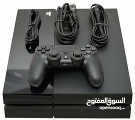  1 جهاز بلاستيشين 4 فات (PS4 FAT) مستعمل للبيع