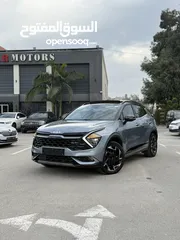  1 كيا سبورتاج GT Line ترخيص 2022 محرك 1600 هايبرد plug in/يقطع على الشحنه 65 كيلو متر  271 حصان
