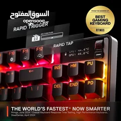  5 SteelSeries Apex Pro TKL Gen 3 HyperMagnetic افضل كيبورد في العالم من ستيل سيريس قابل لتعديل السرعة