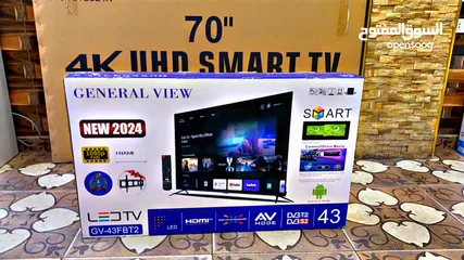  1 ‏شاشات جنرال 43 سمارت FHD Smart ضد الكسر بأقل سعر بالمملكة والتوصيل مجانا لجميع أنحاء المملكة  بس