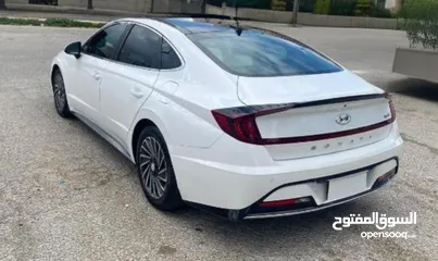  7 سوناتا هايبرد موديل 2022 فل لودد اعلى مواصفات فل نظافه بانوراما للإيجار اسبوعي شهري