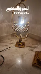  1 ثرية ديكور مع انارة لون ذهبي