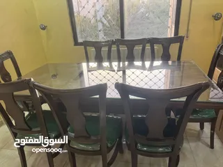  6 طاولة سفرة + بيرو