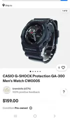  1 CASIO G-SHOCK Protection GA-300 Men's Watch CW0005