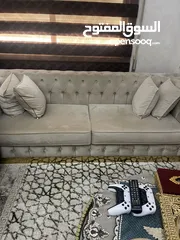  2 طقم كنب ثلاثية وثنائية