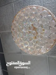  10 ثريا كريستال زائد بحره فايبر ديكور مقاس120س120س بحاله ممتازه استعمال اربع شهور فقط