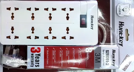  2 وصلة كهرباء ماركة Huntkey 3M
